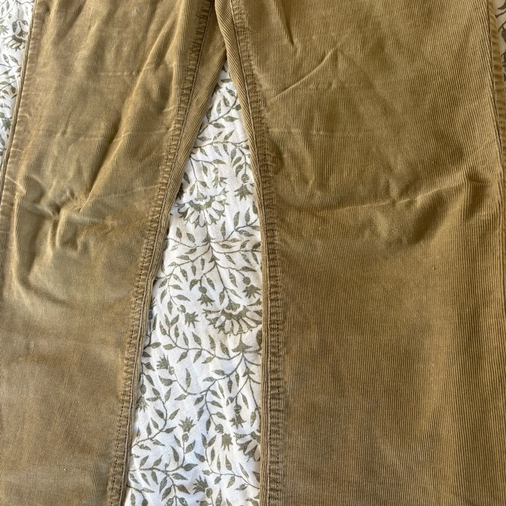 VTG American Eagle Outfitters Tan Corduroy Flare Jeans Size 6 Low Rise Y2K - Picture 11 of 11